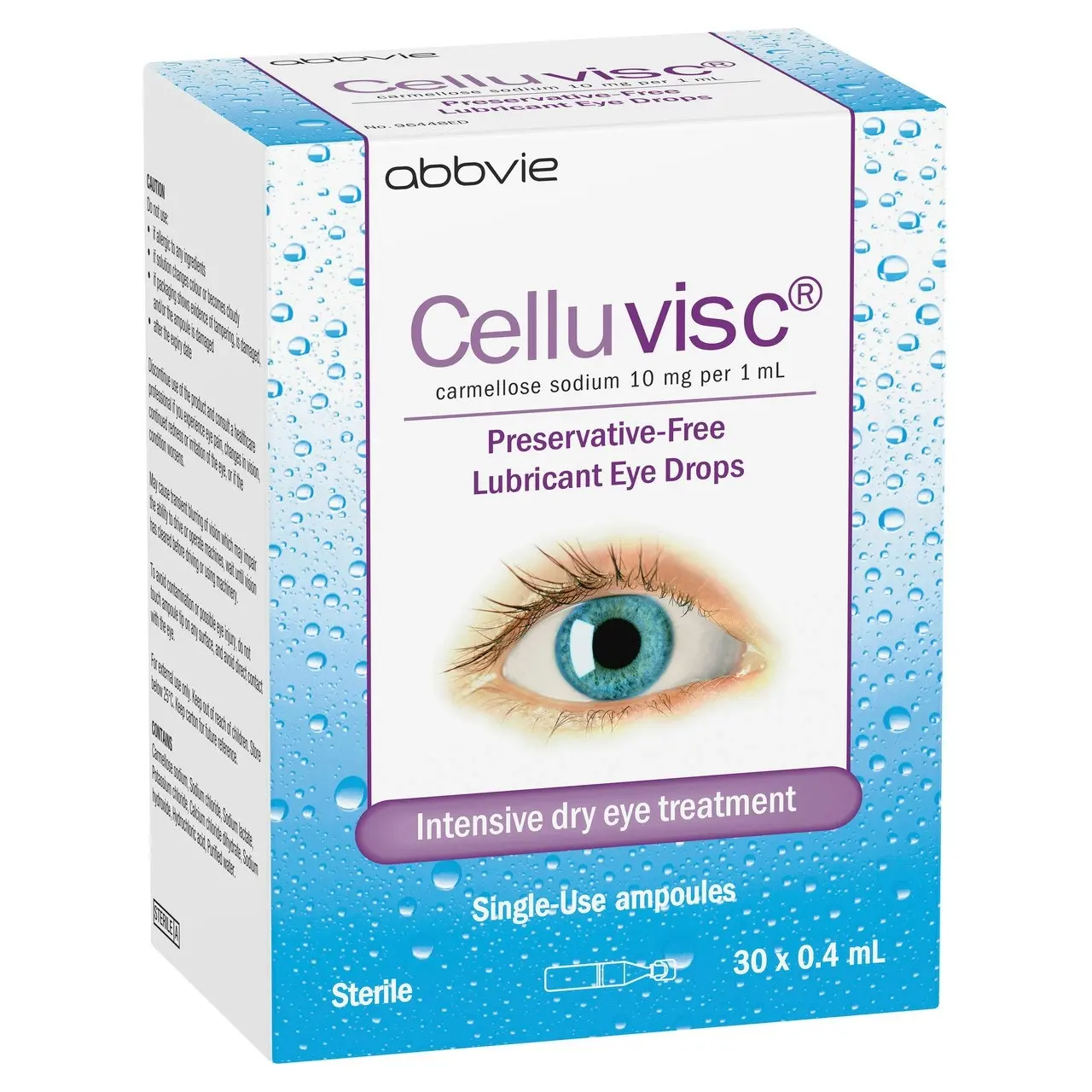 CELLUVISC Lubricant Eye Drops 30 x 0.4mL