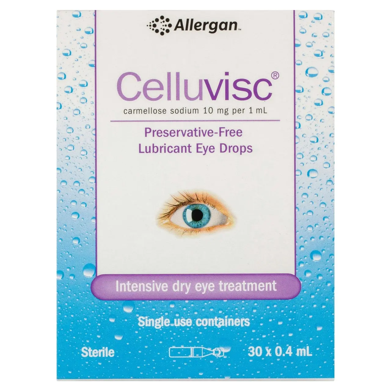 CELLUVISC Lubricant Eye Drops 30 x 0.4mL