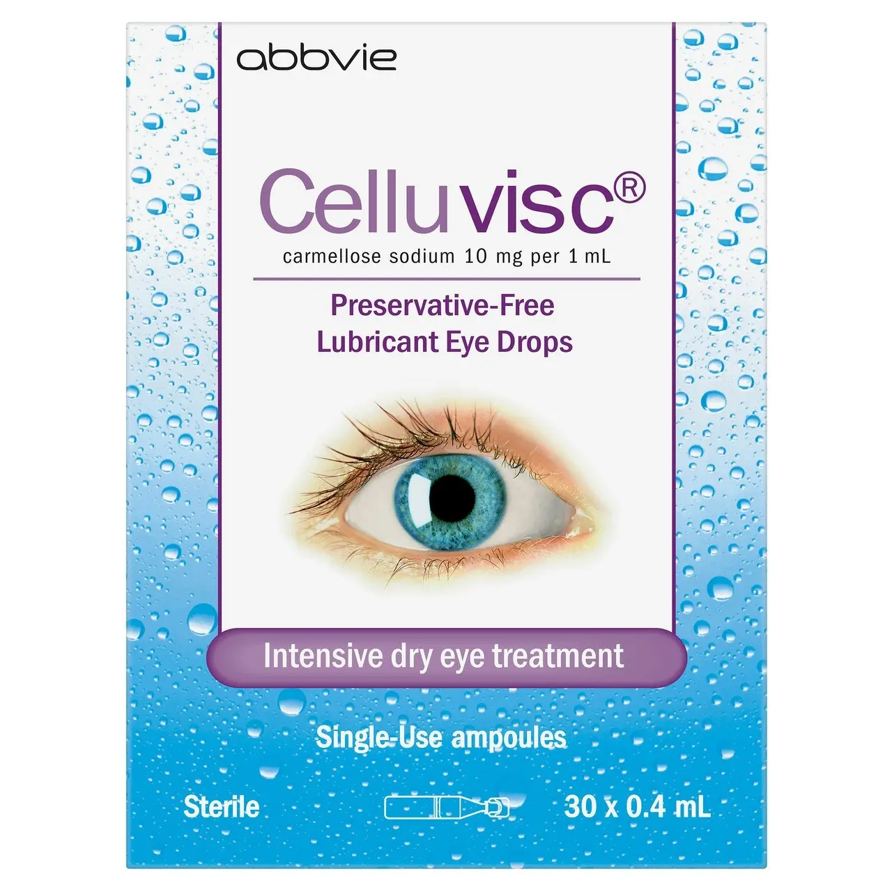 CELLUVISC Lubricant Eye Drops 30 x 0.4mL