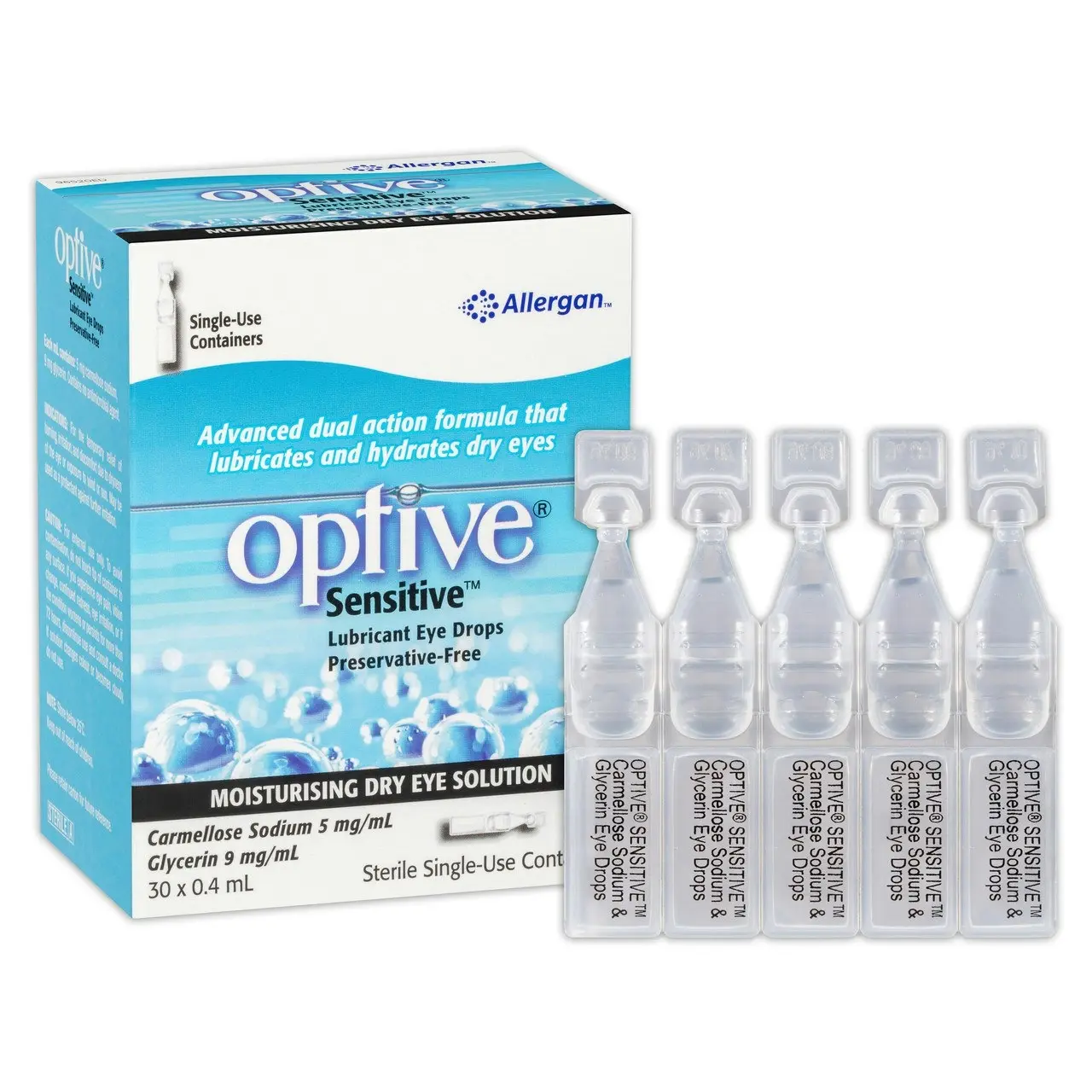 OPTIVE Sensitive Lubricant Eye Drops 30 X 0.4mL