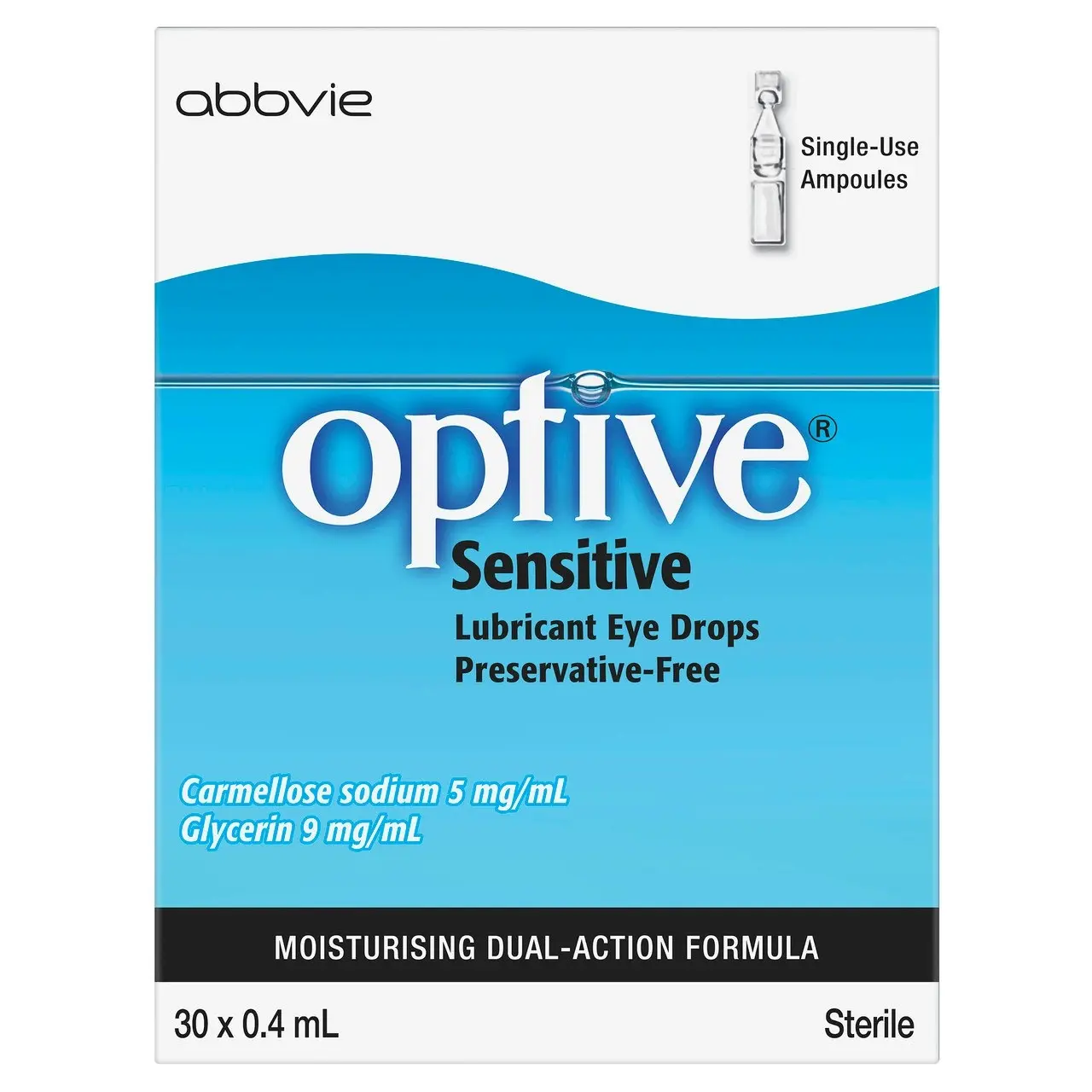 OPTIVE Sensitive Lubricant Eye Drops 30 X 0.4mL