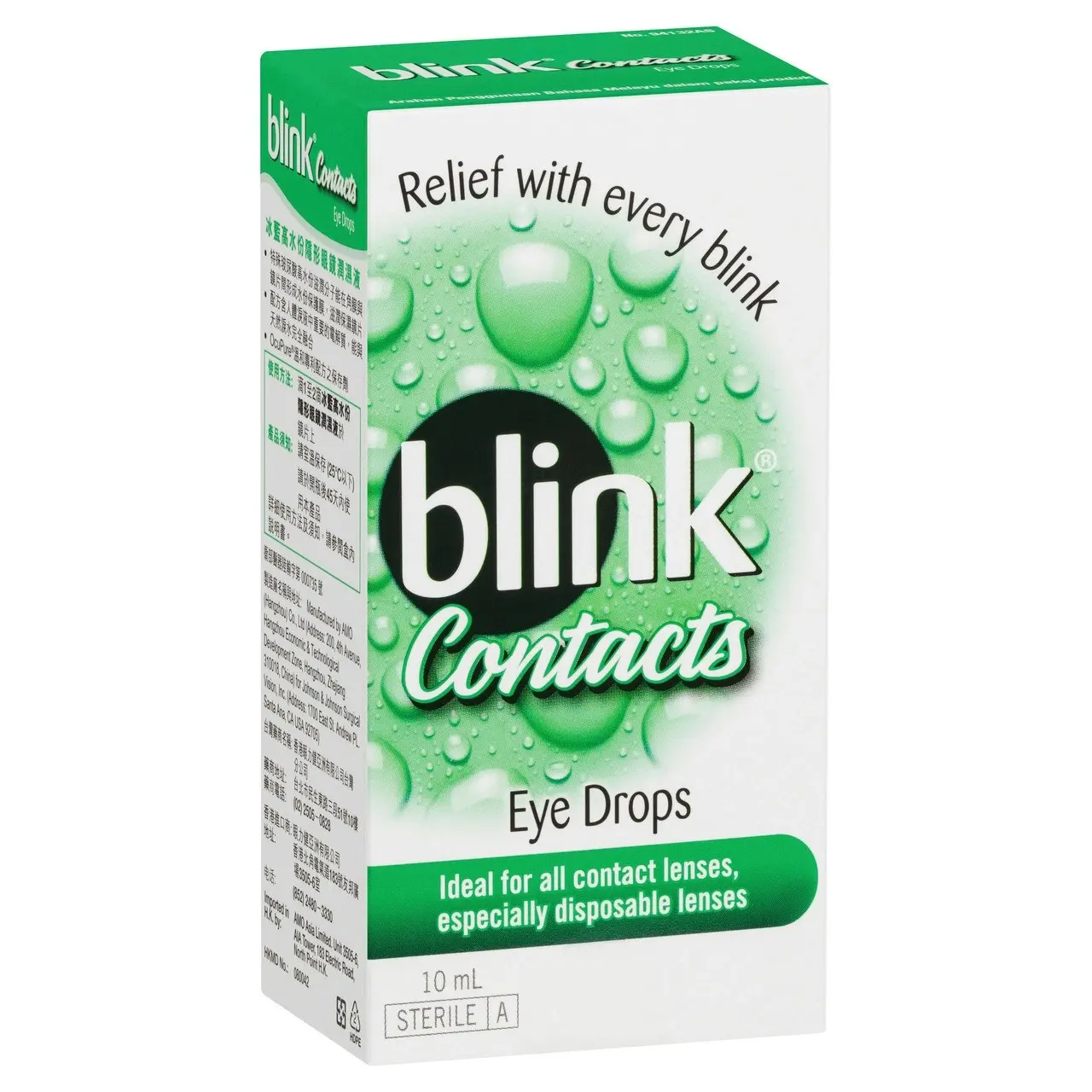 Blink Contacts Eye Drops 10ml