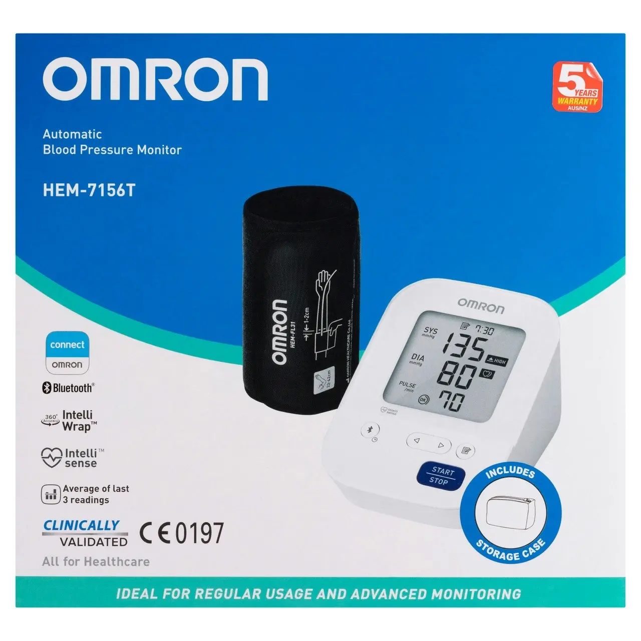 Omron HEM7156T Plus Blood Pressure Monitor