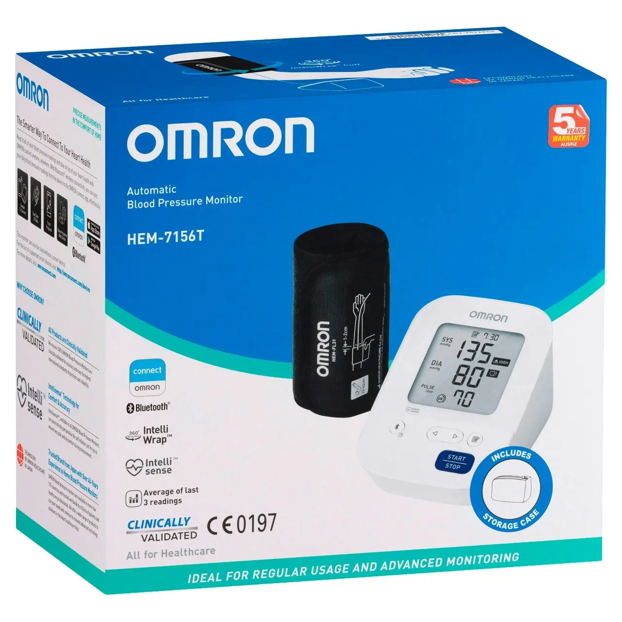 Omron HEM7156T Plus Blood Pressure Monitor