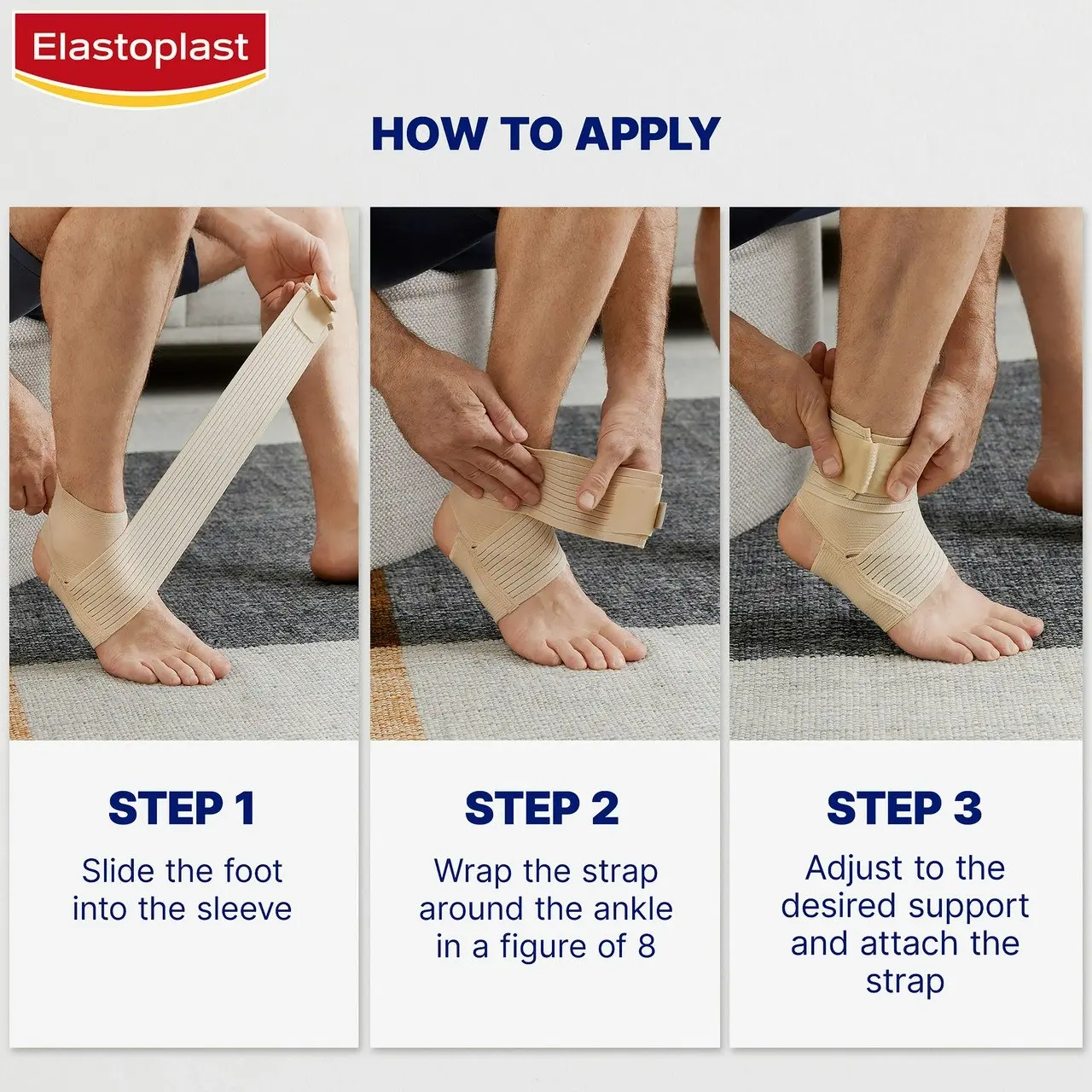 Elastoplast Sport Ankle Support Adjustable Medium 1 Ea