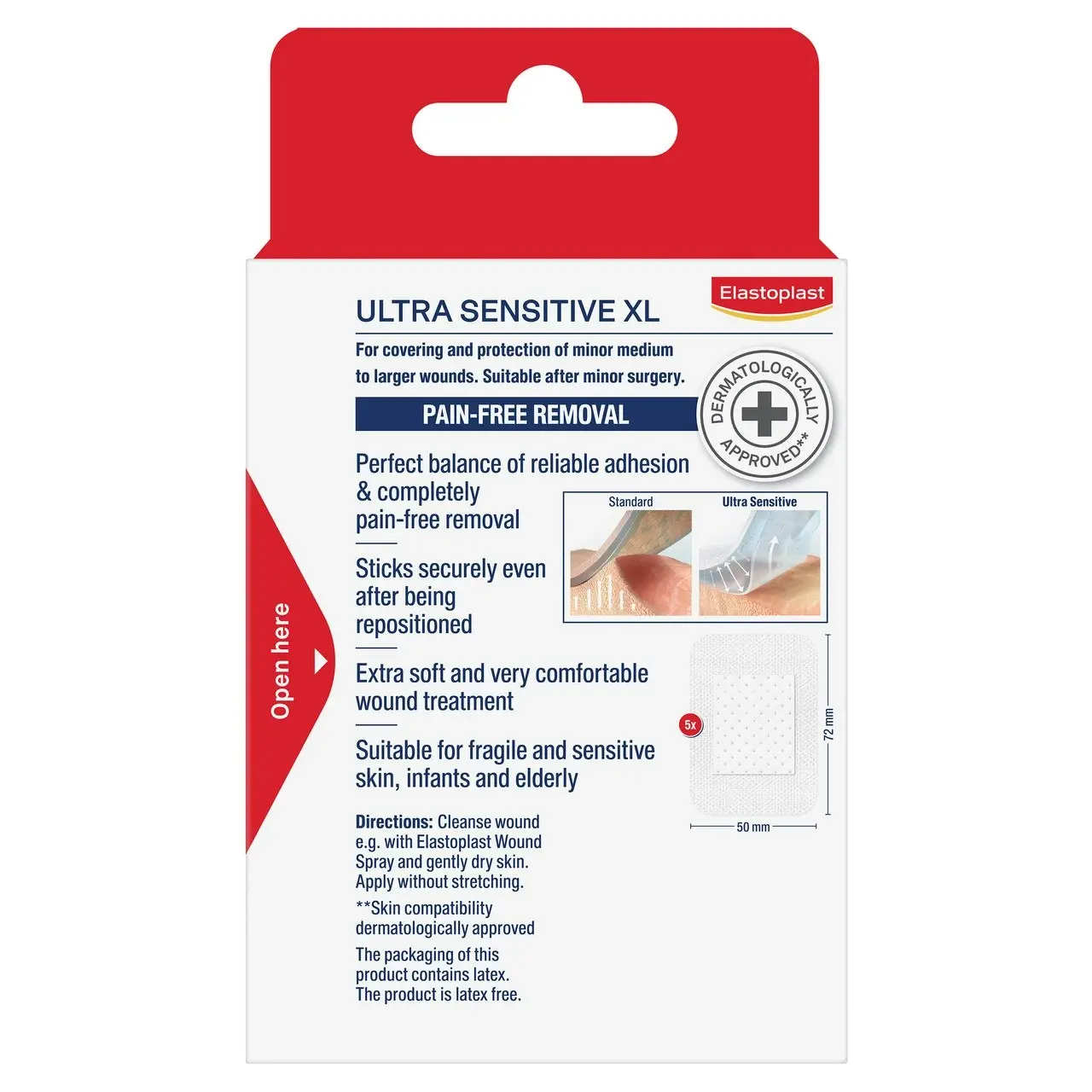 Elastoplast Ultra Sensitive XL Strips 5 Pack