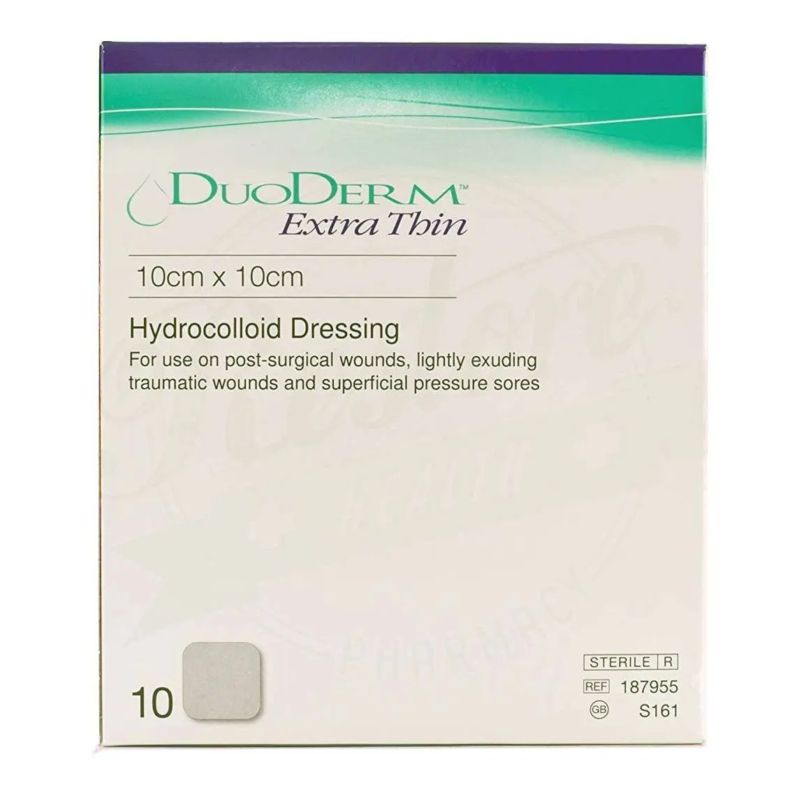 DuoDerm Extra Thin 10cm x 10cm Hydrocolloid - Single Dressing (1 Pack)