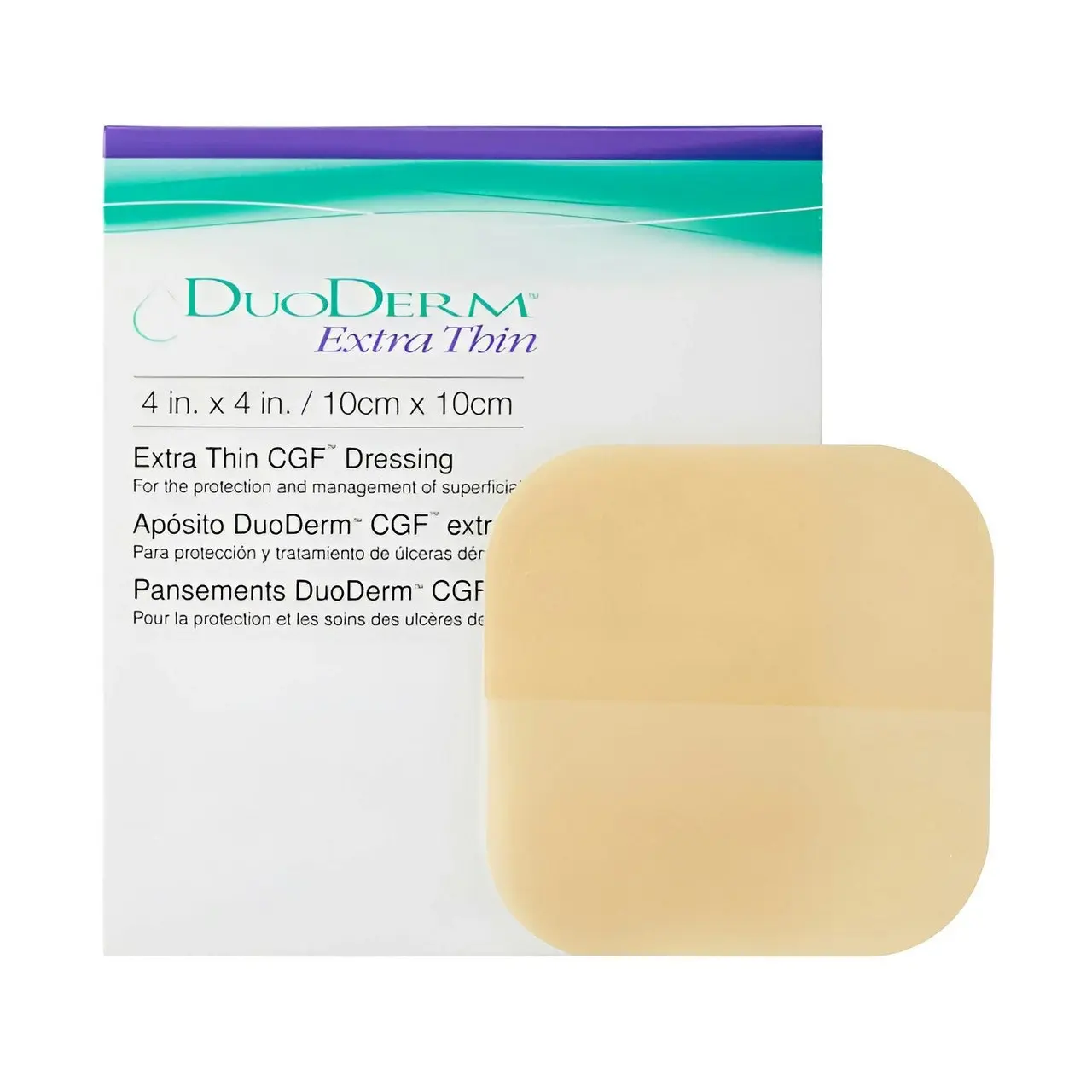 DuoDerm Extra Thin 10cm x 10cm Hydrocolloid - Single Dressing (1 Pack)