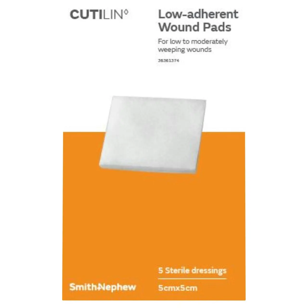 Cutilin Low-Adherent Wound Pads 5cm x 5cm 5 Pack