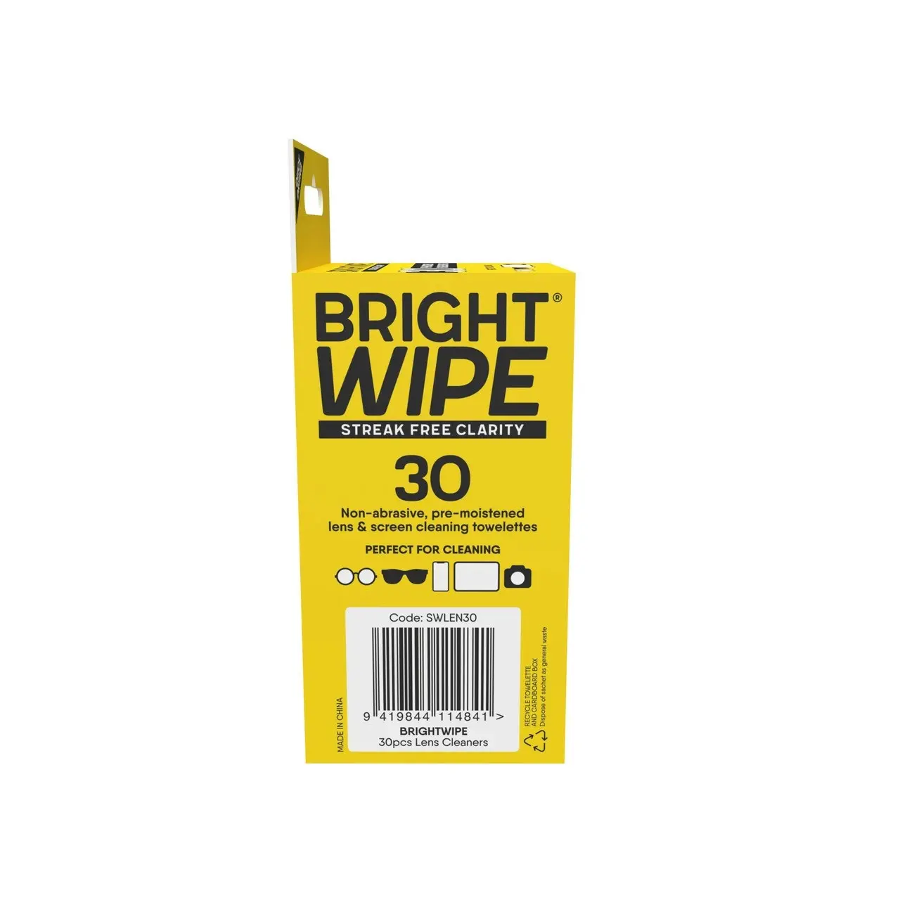 BRIGHTWIPE - 30pcs Lens Wipes