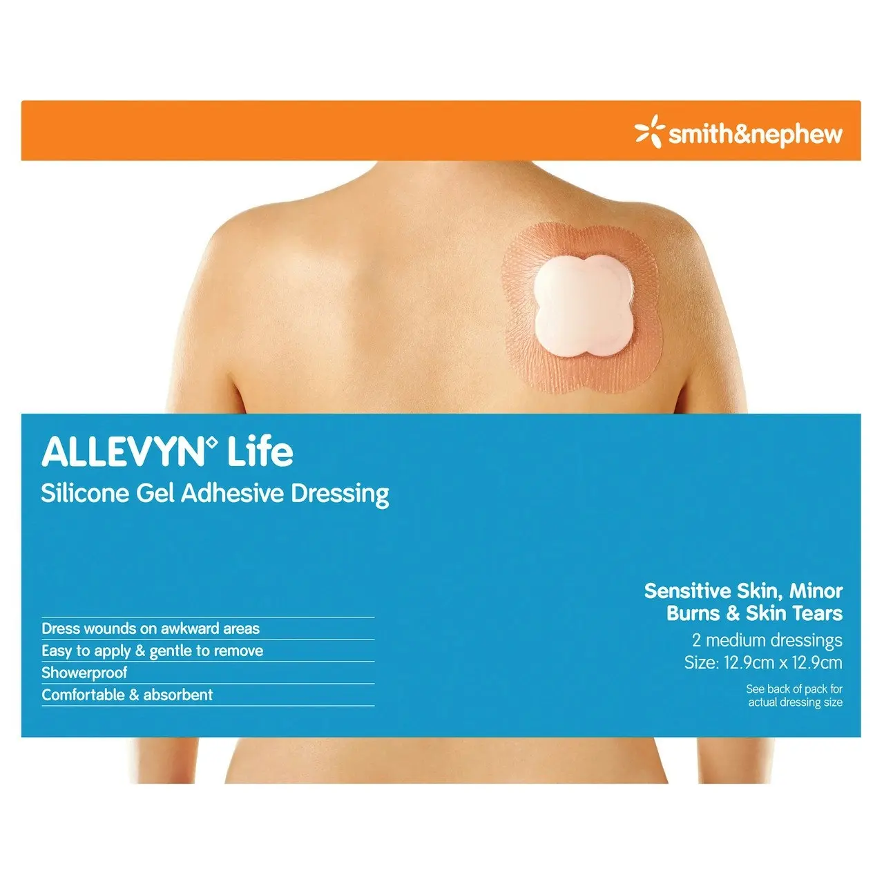 ALLEVYN LIFE Foam Dressing  12.9cm x 12.9cm Pk2