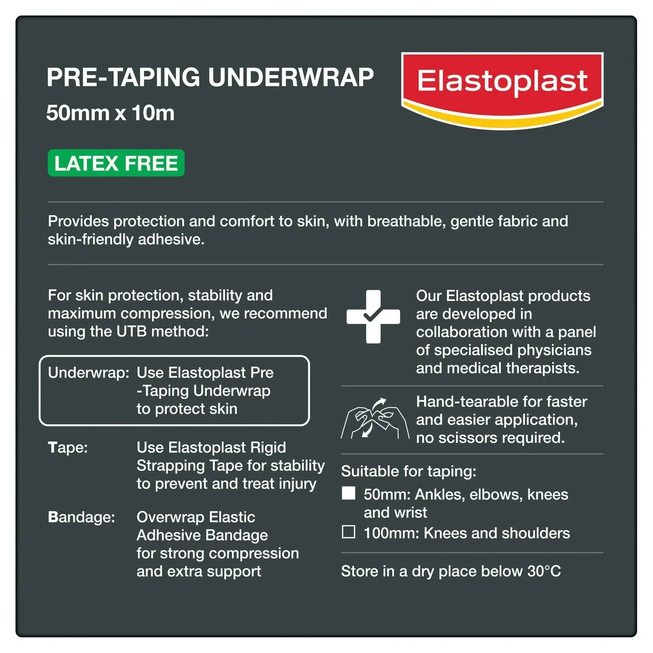 Elastoplast Pre-Taping Underwrap 50mm x 10m