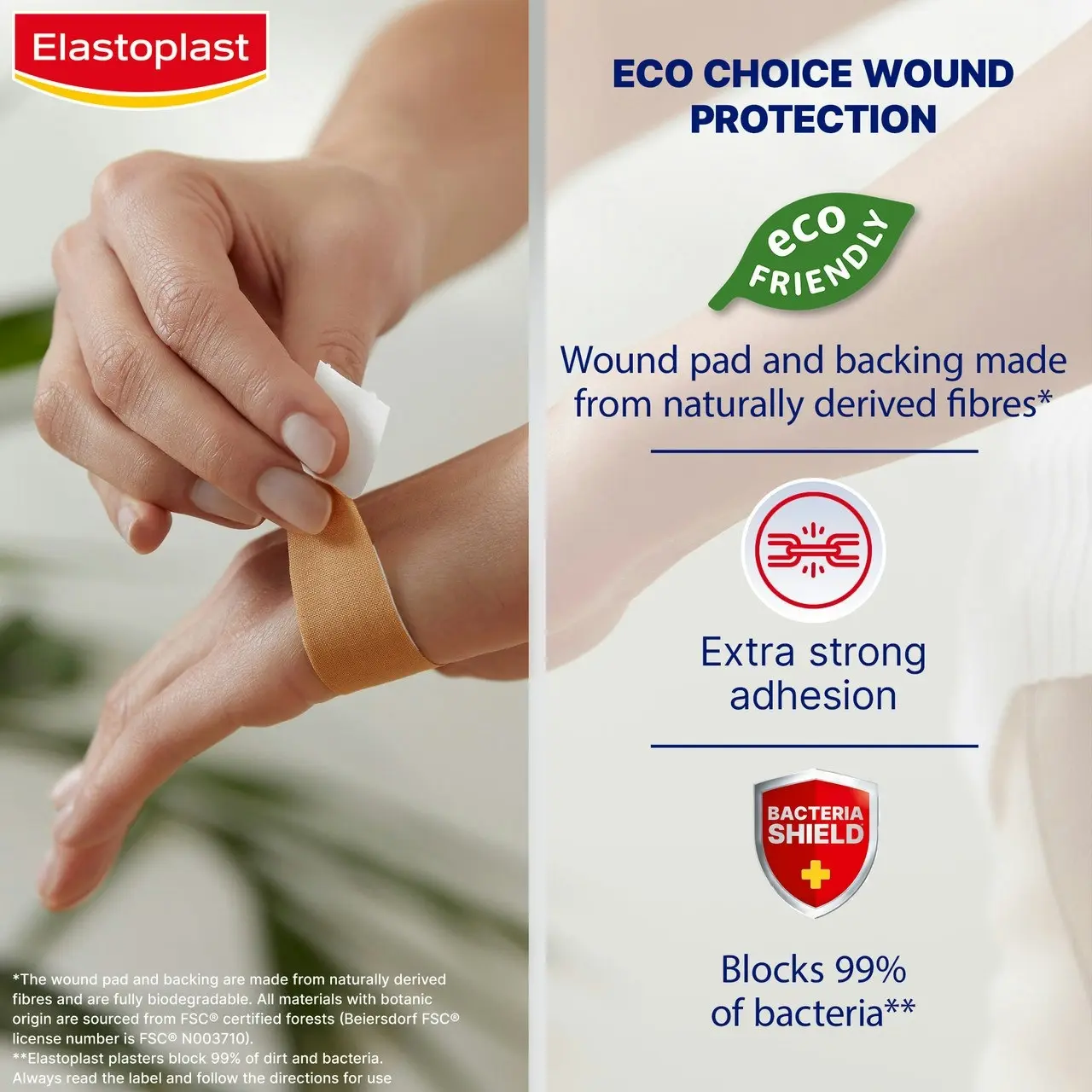 Elastoplast Green & Protect 1m x 6cm