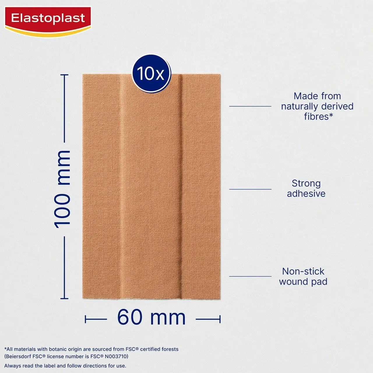 Elastoplast Green & Protect 1m x 6cm