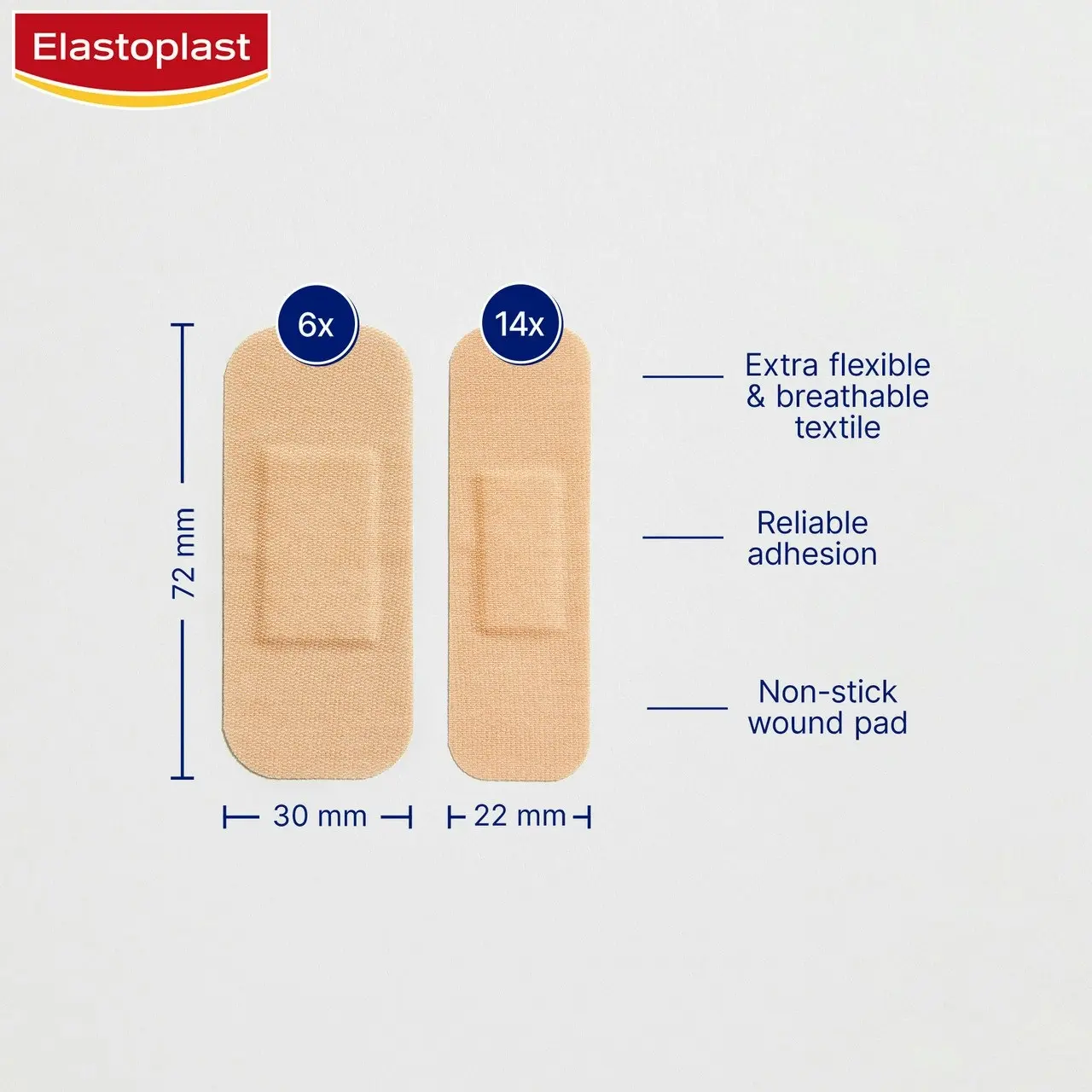 Elastoplast Flexible Fabric Strips 20 Pack