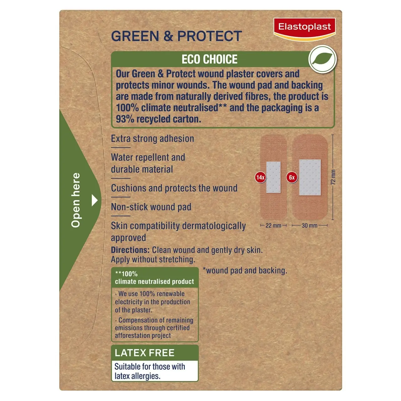 Elastoplast Green & Protect 20 strips