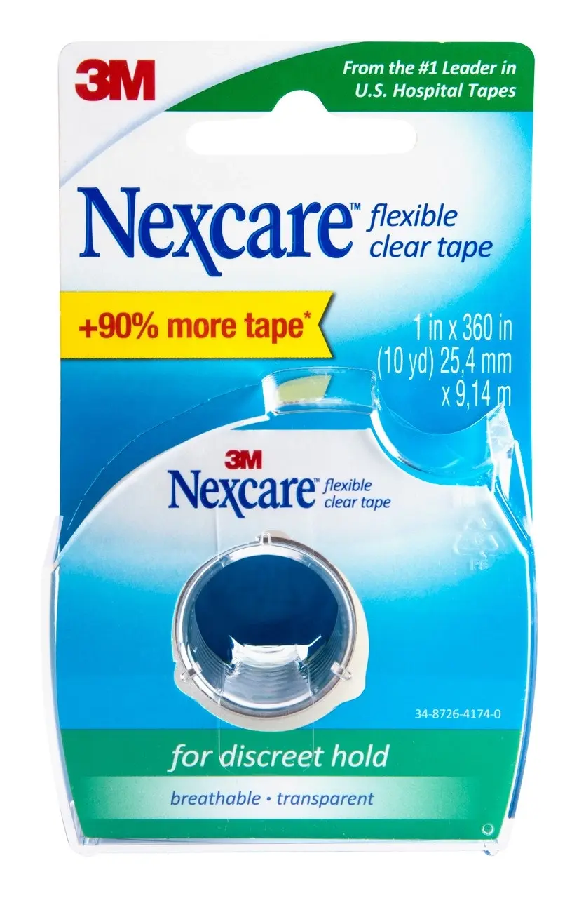 Nexcare Flex Clear Tape Dispenser 25mm X 9.1m