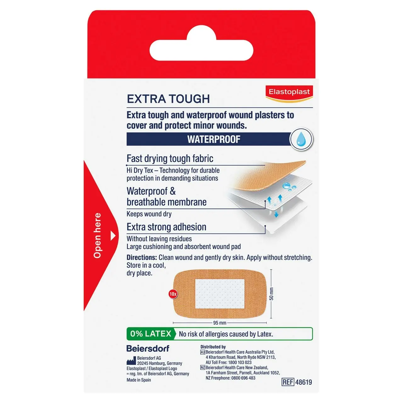 Elastoplast Extra Tough XL 10 Pack