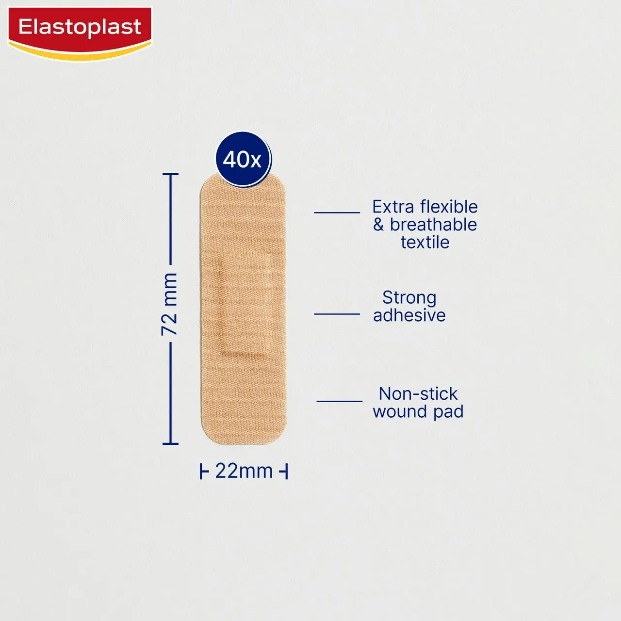 Elastoplast Flexible Fabric 40 Pack