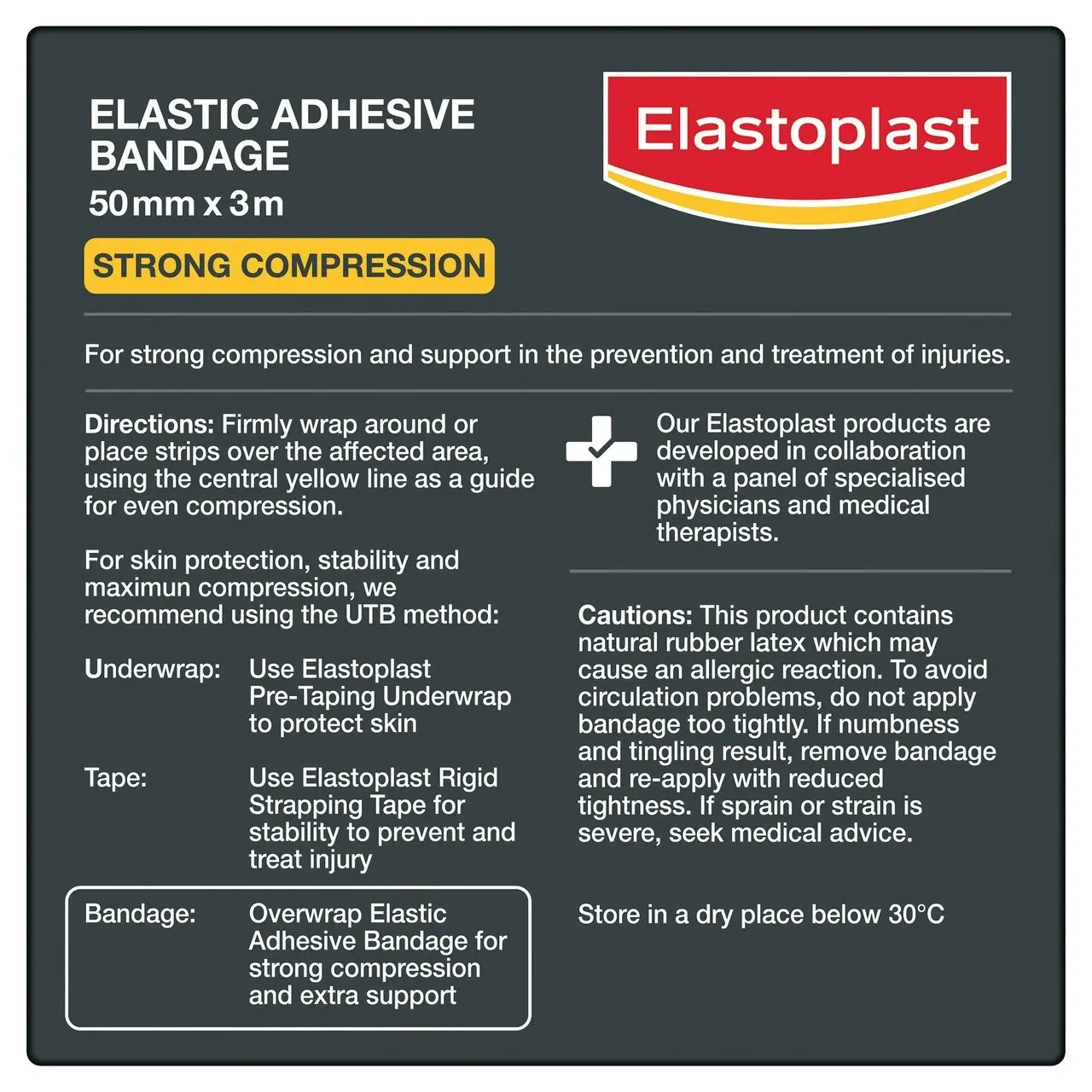 Elastoplast Elastic Adhesive Bandage 50mm x 3m