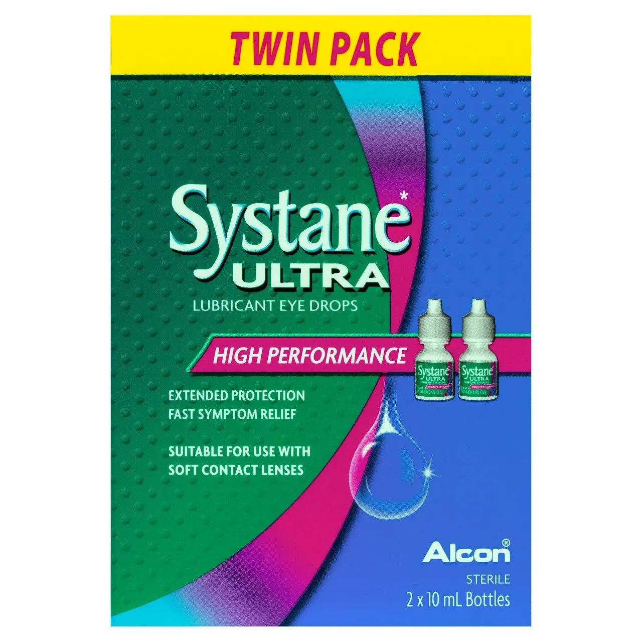 SYSTANE Ultra Lubricant Eye Drops 2 x 10ml Twin Pack