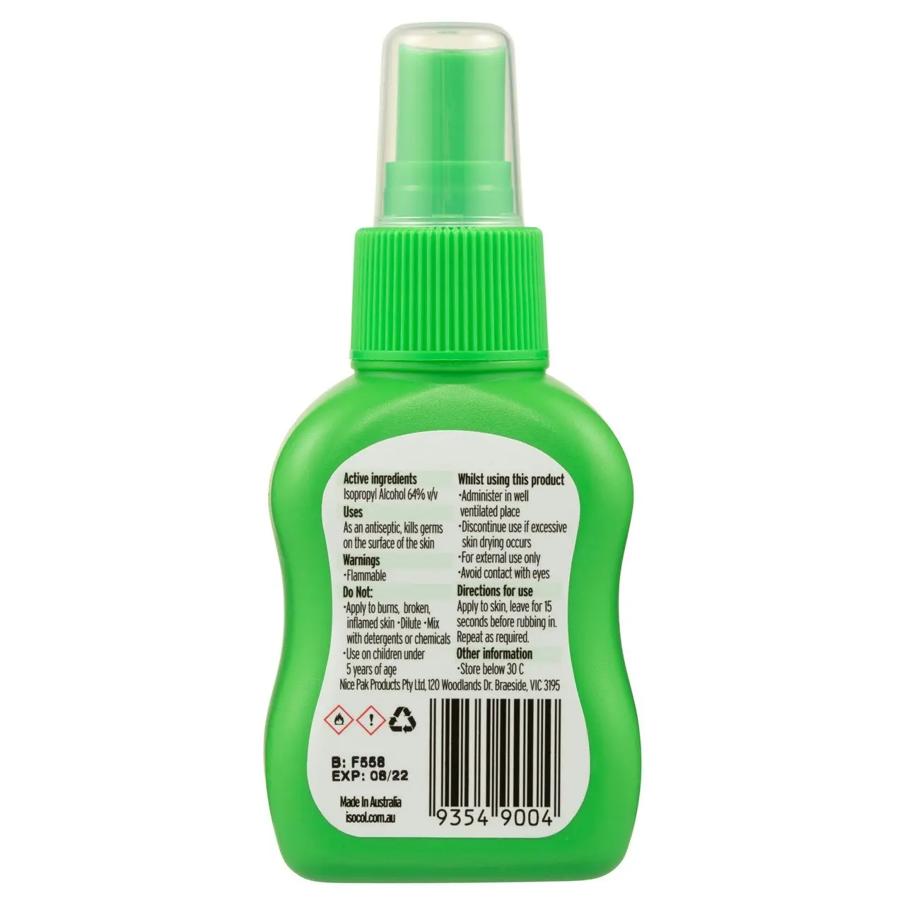 Isocol Rubbing Alcohol Antiseptic 75mL