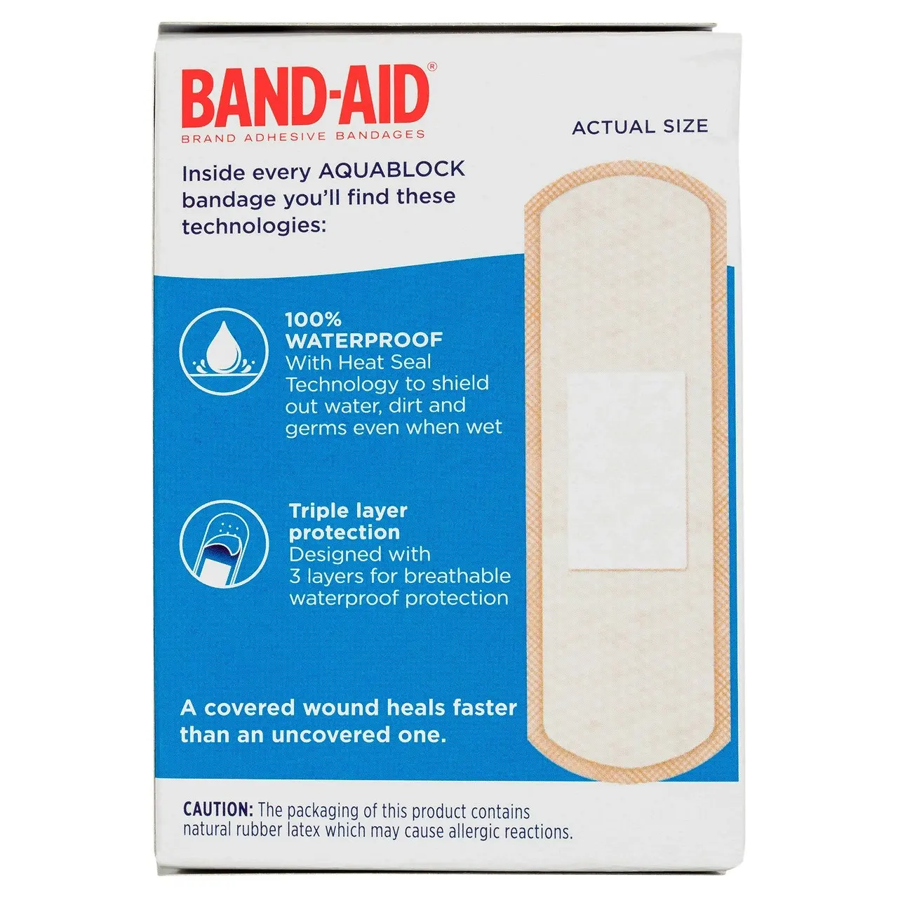 BAND-AID Waterproof Aquablock Sterile Strips 40 Pack