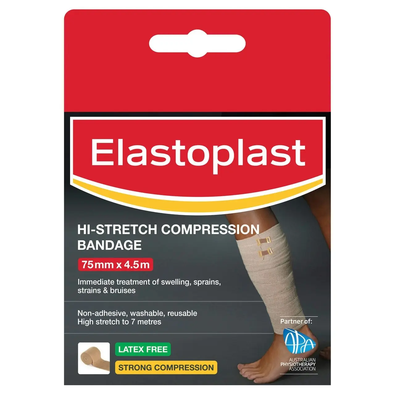 Hi-Stretch Compression Bandage Calf 75mm x 7m