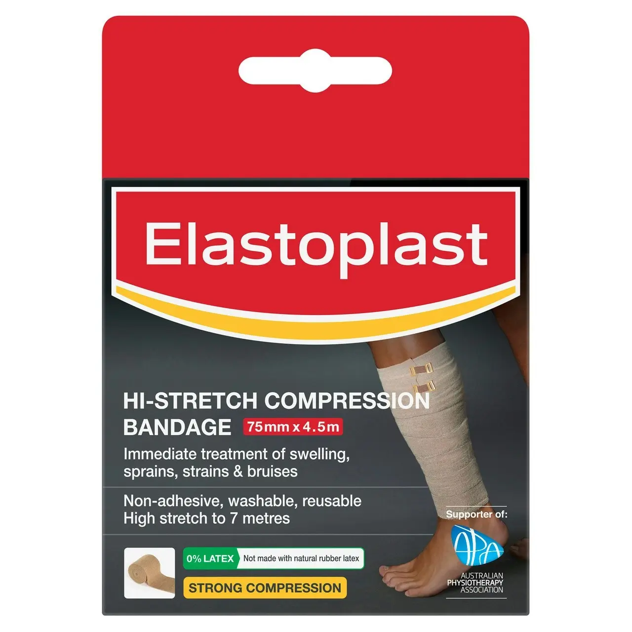 Hi-Stretch Compression Bandage Calf 75mm x 7m