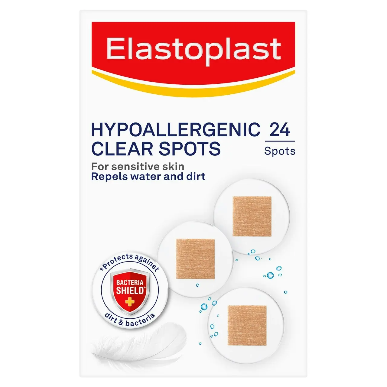 Elastoplast Hypoallergenic Clear Spots 24 Pack