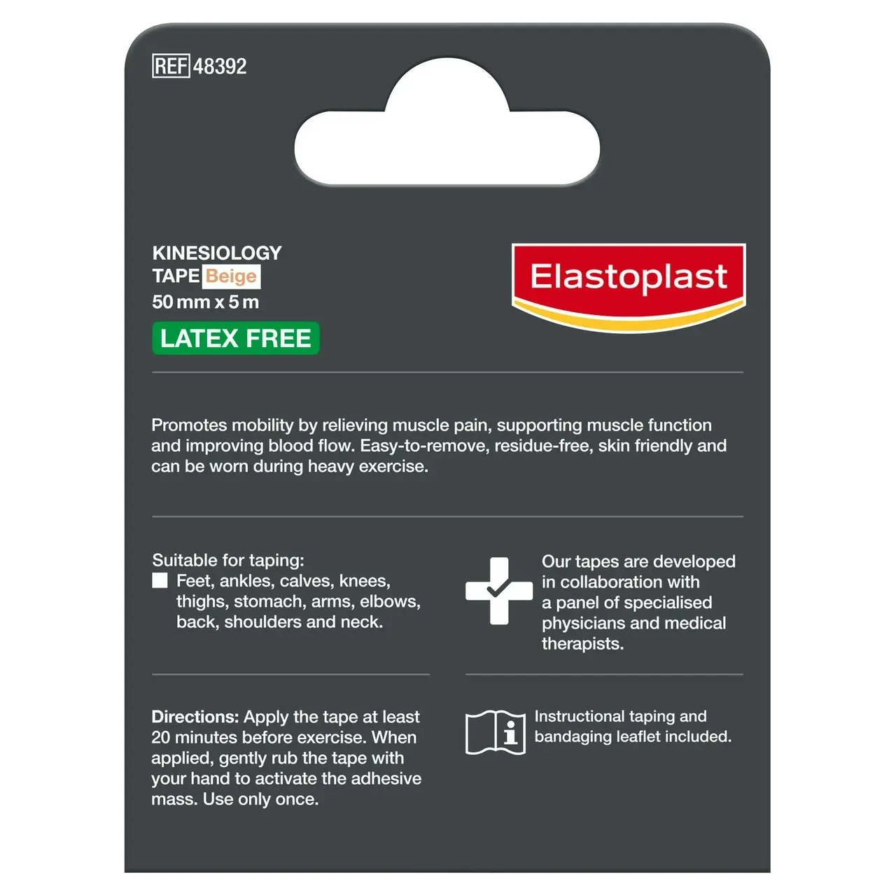 Elastoplast Kinesiology Tape (Beige) 50mm x 5m