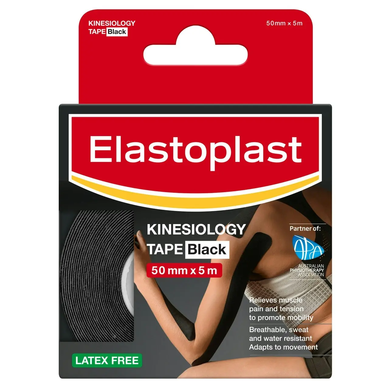 Elastoplast Kinesiology Tape (Black) 50mm x 5m