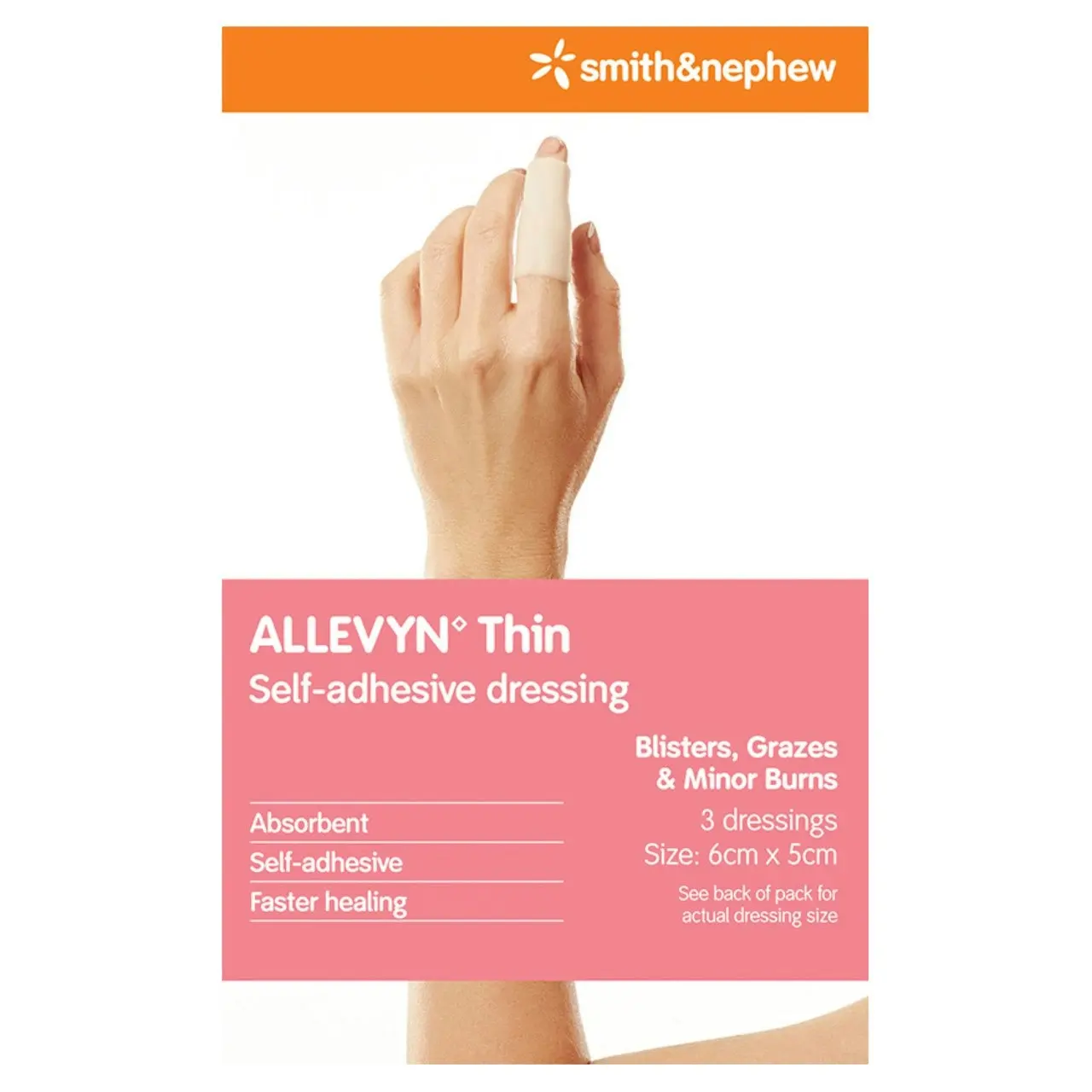 Allevyn Thin 5 Cm X 6 Cm Pk 3