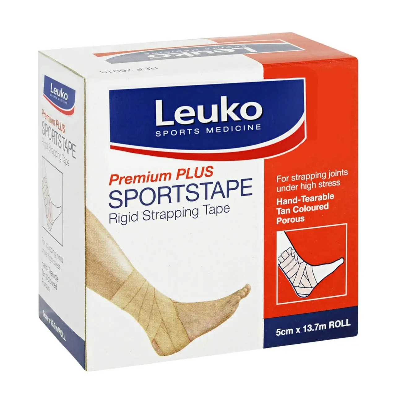 Leuko Premium Plus Sportstape (Tan Colour) 5cm x 13.7m Roll