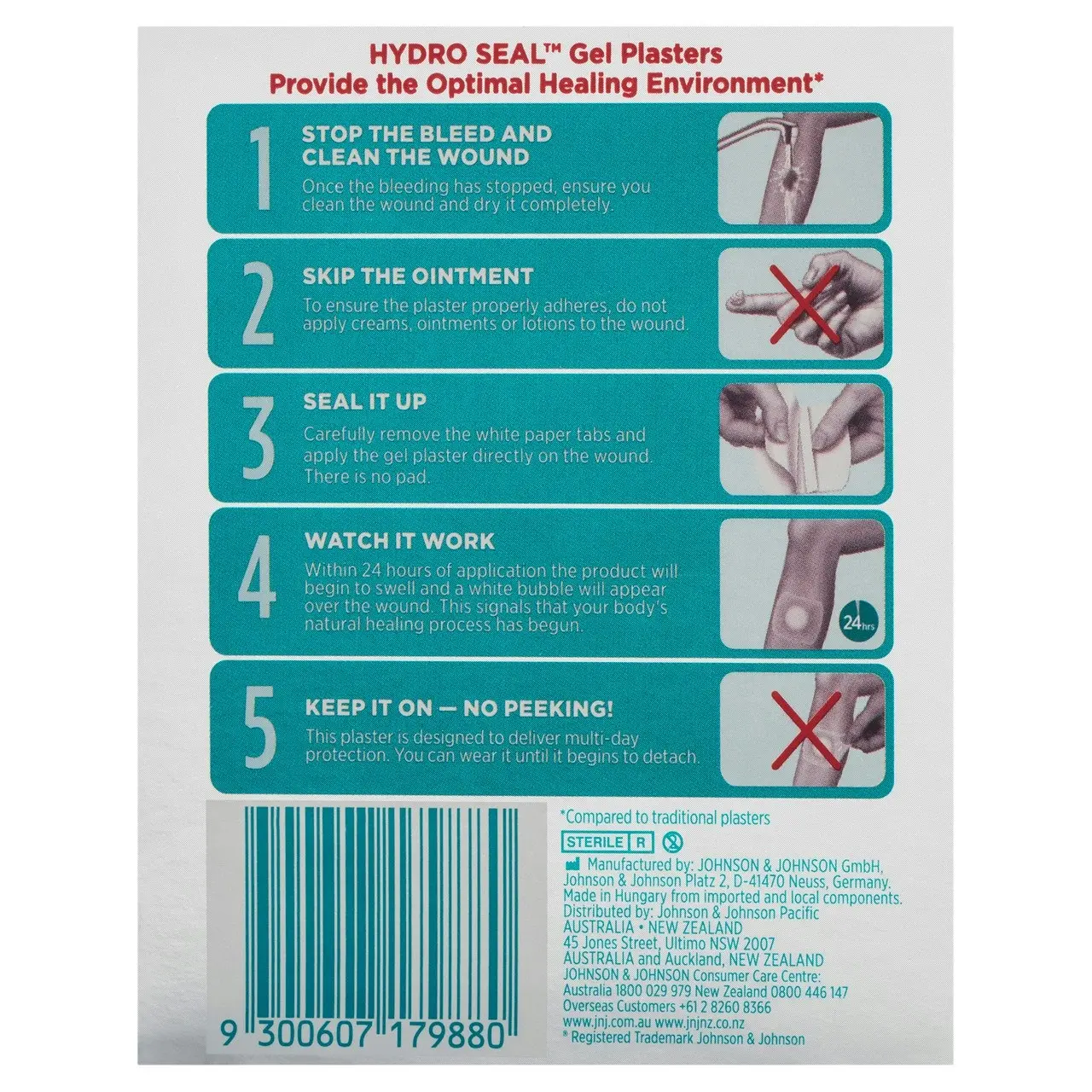 BAND-AID Advanced Healing Hydro Seal Jumbo 3 Pack