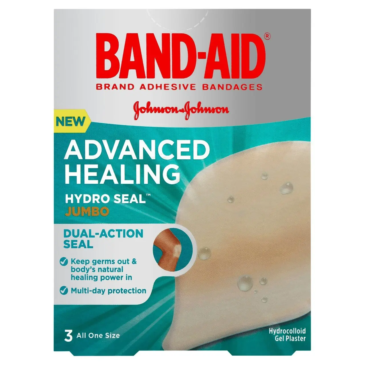 BAND-AID Advanced Healing Hydro Seal Jumbo 3 Pack