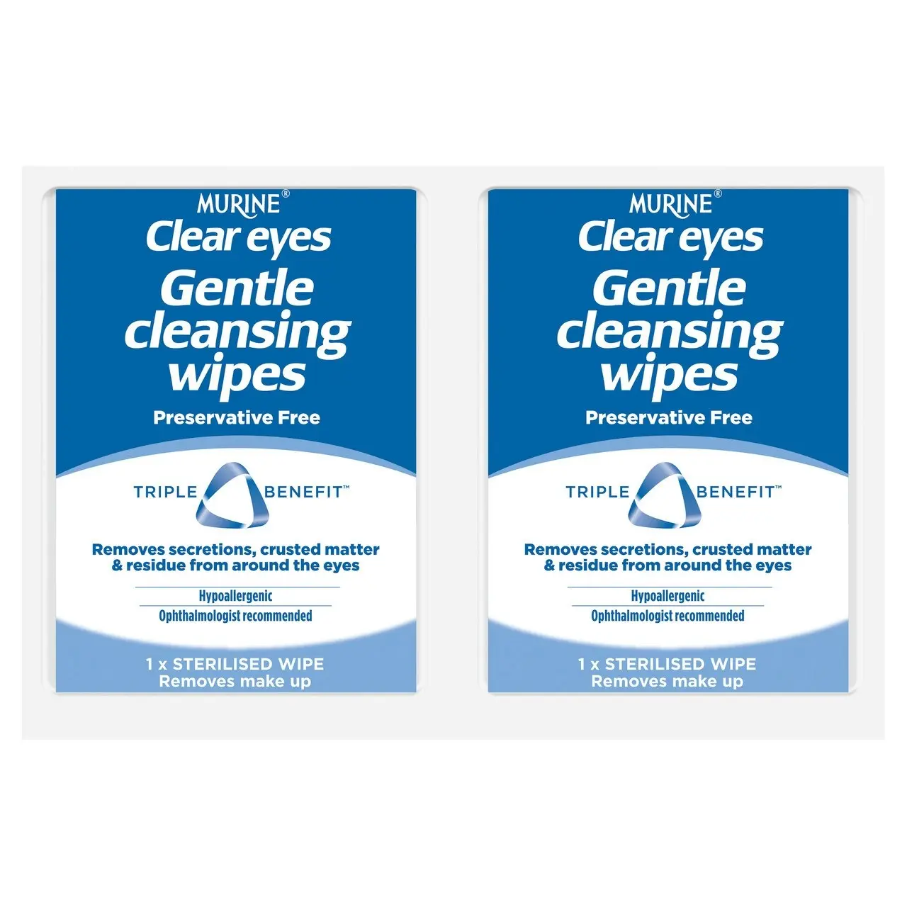 Murine Clear Eyes Wipes 30 Pack