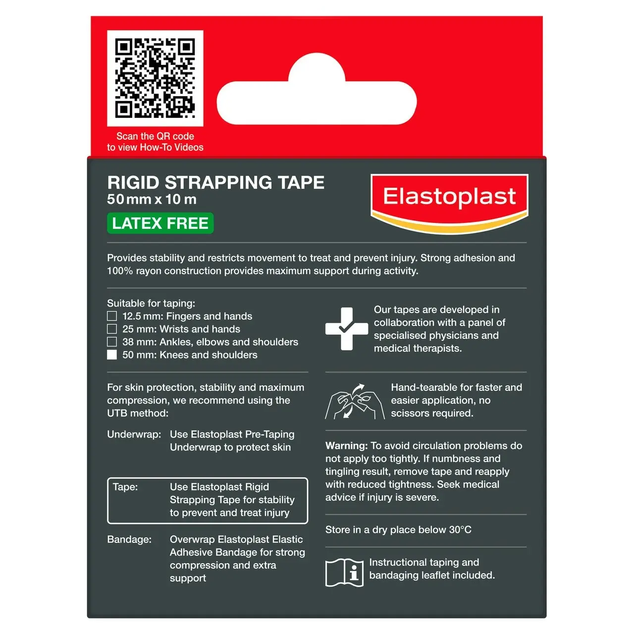 Elastoplast Rigid Strapping Tape 50mm x 10m