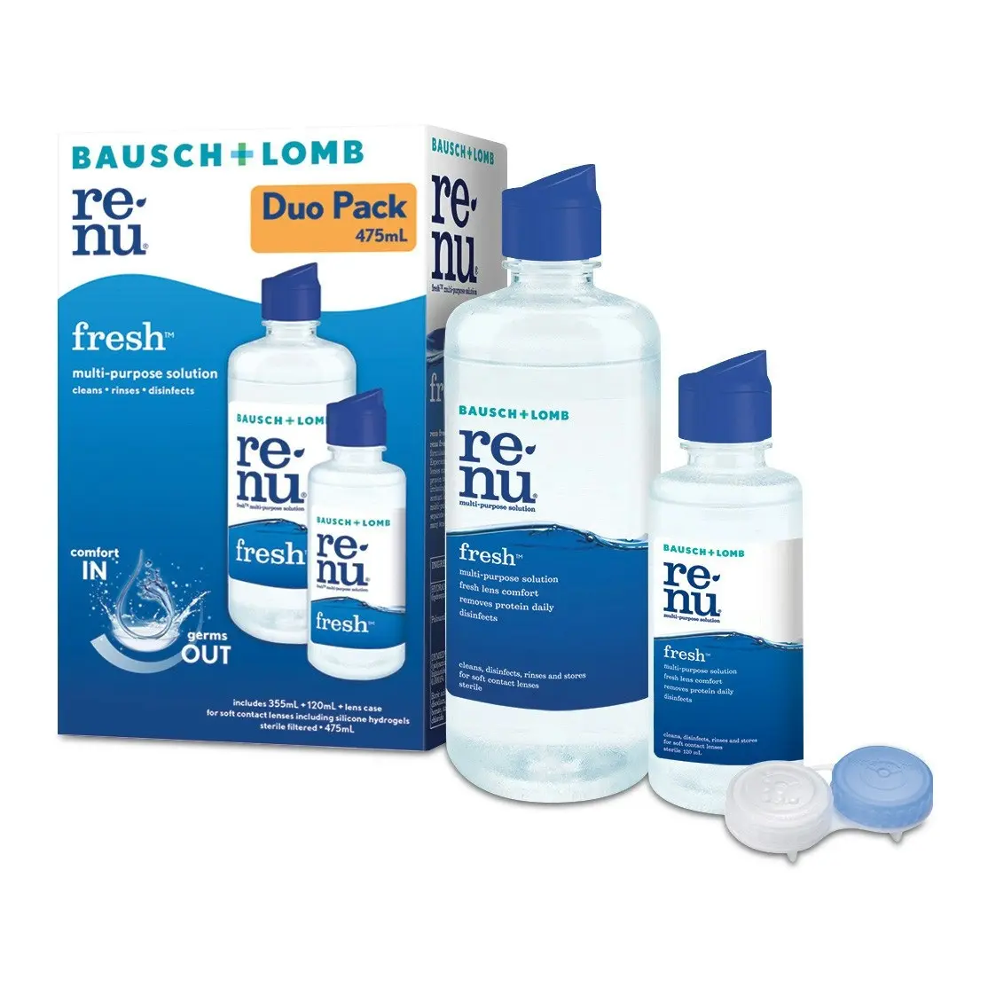 Bausch & Lomb Renu Fresh Multi Plus Duo Pack 355ml + 120ml + Lens Case