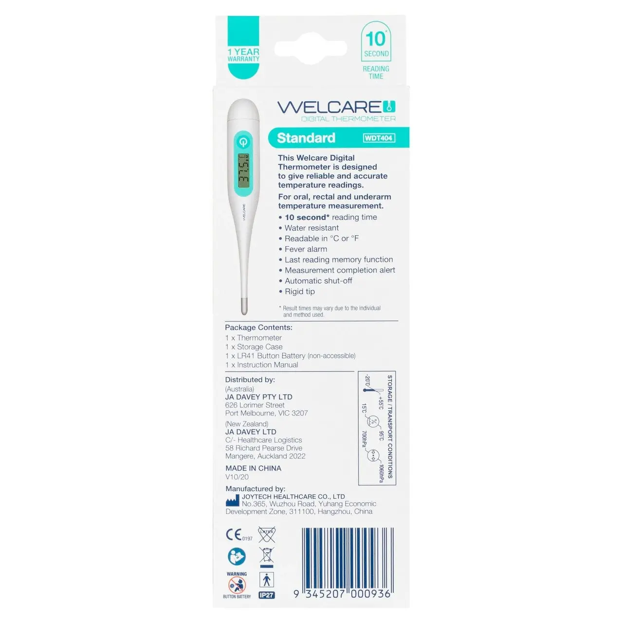 Welcare Digital Thermometer Standard