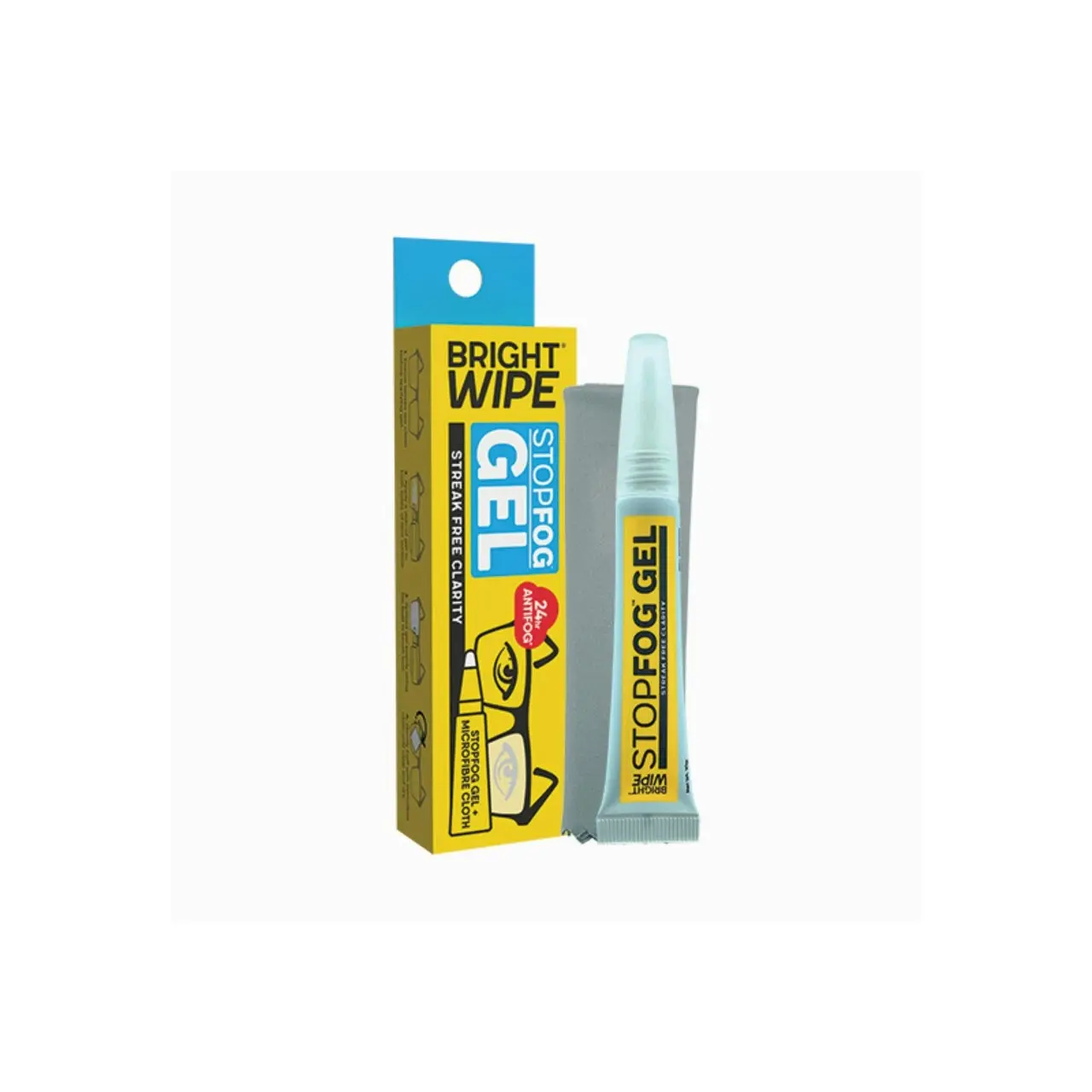 BRIGHTWIPE StopFog Gel + Microfibre Cloth