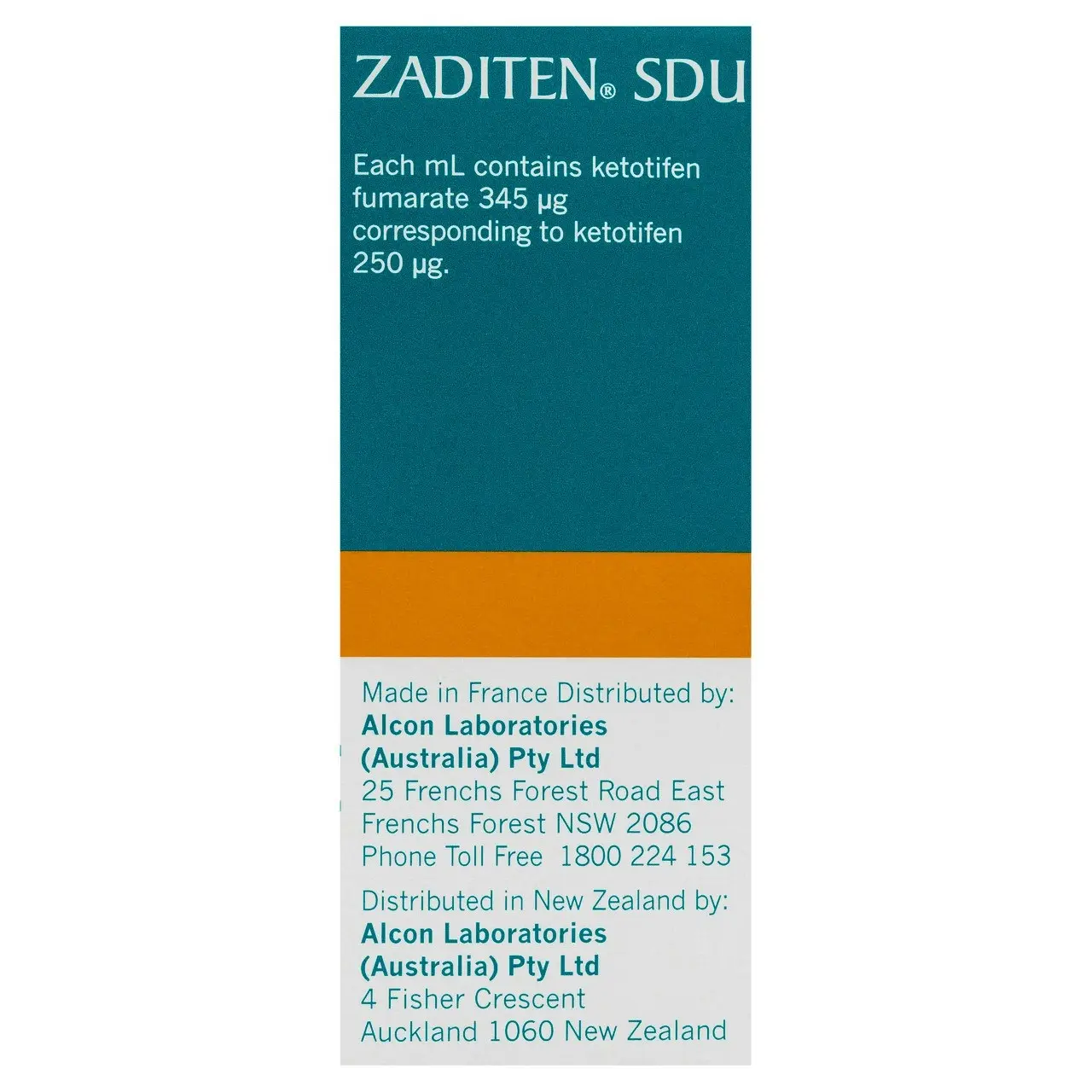 Zaditen Sterile Eye Drops 20 x 0.4mL