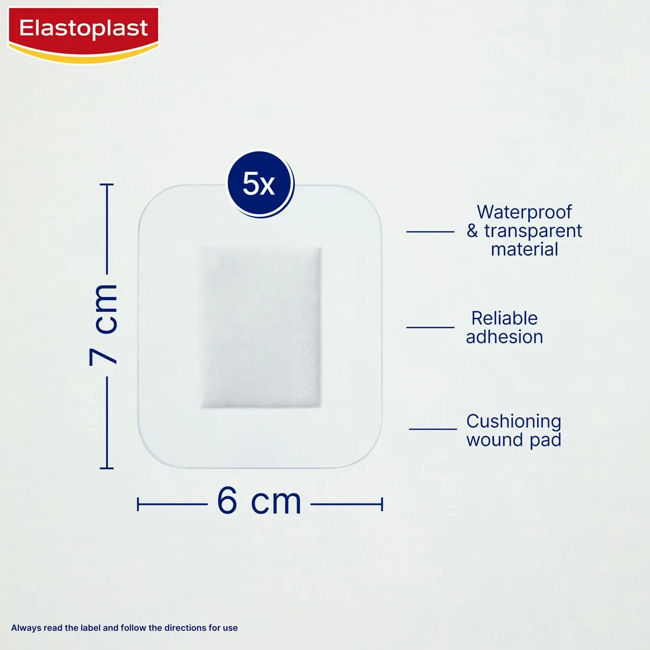 Elastoplast Waterproof XL 5 Dressings