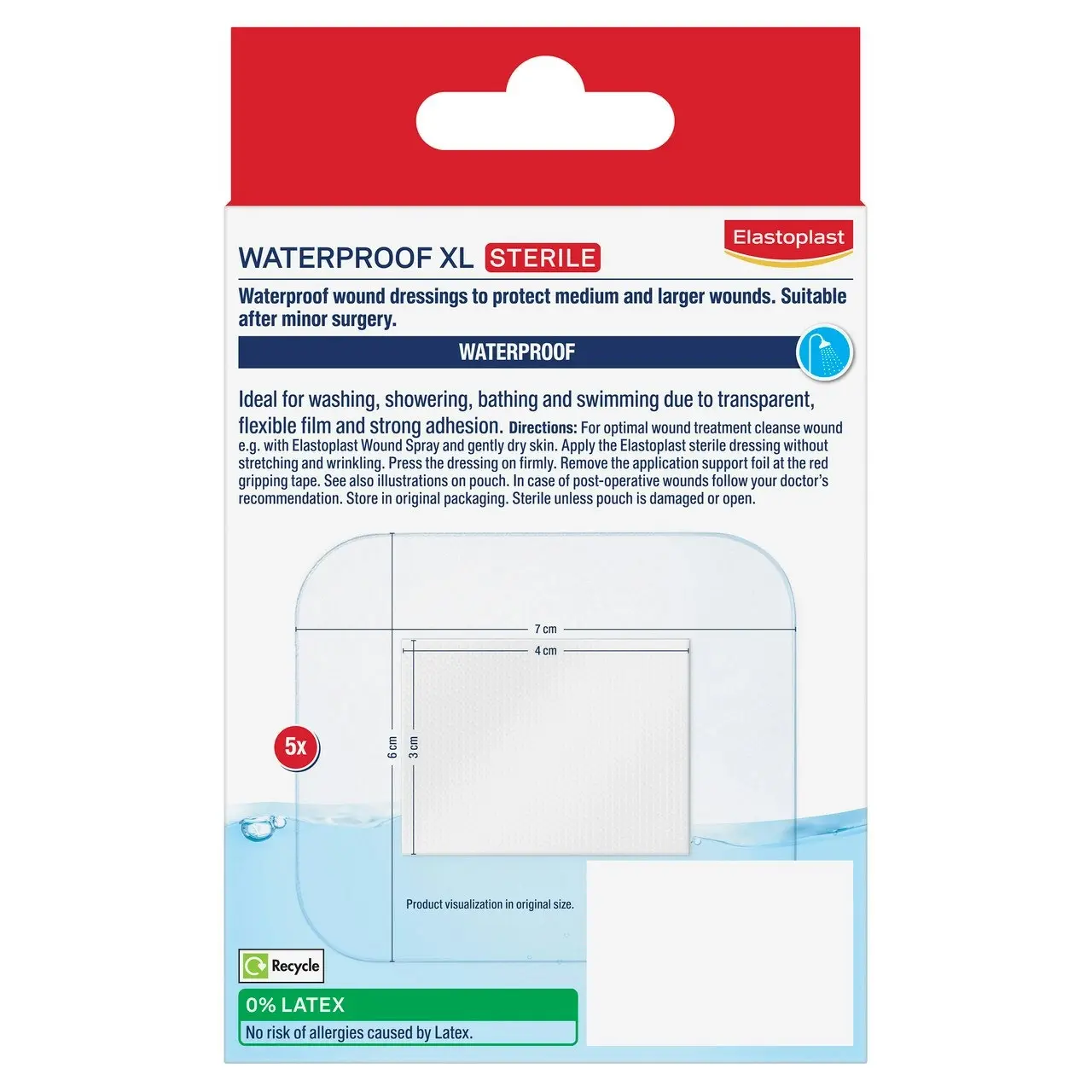 Elastoplast Waterproof XL 5 Dressings