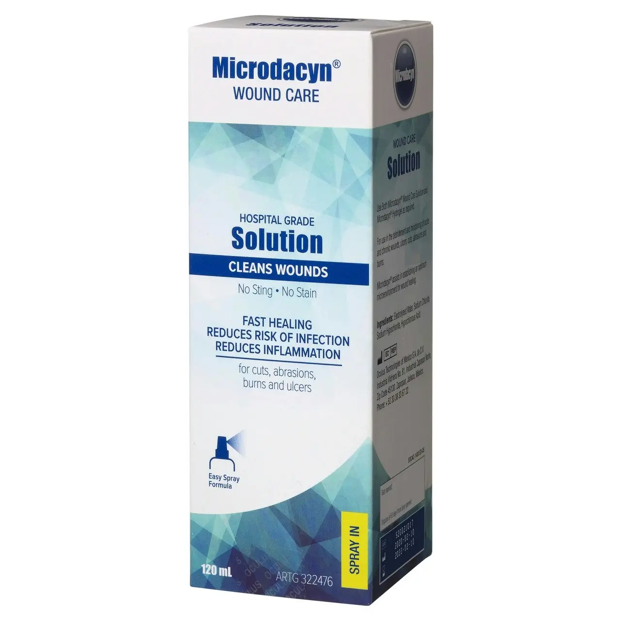 Microdacyn Wound Care Solution 120mL