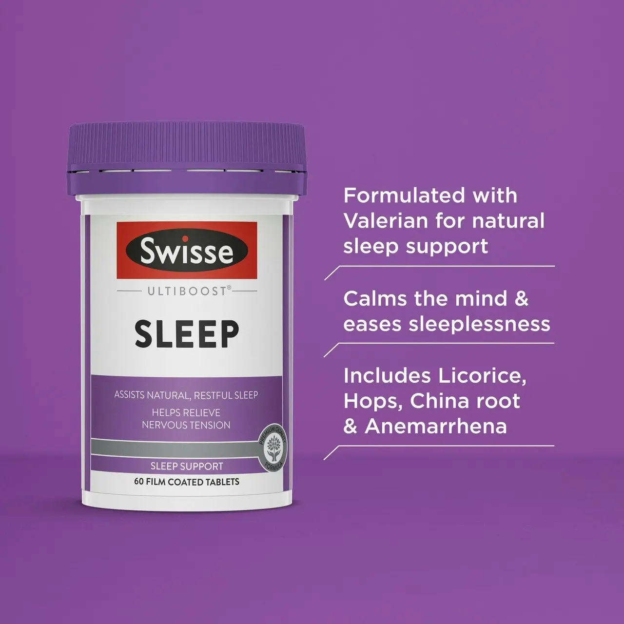 Swisse Ultiboost Sleep 60 Tablets