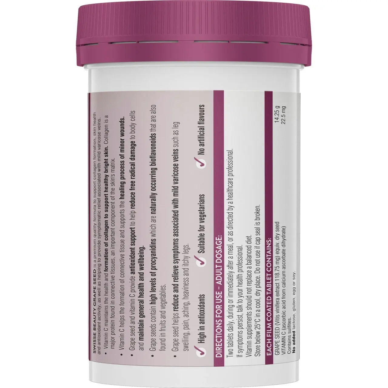 Swisse Beauty Grape Seed 180 Tablets