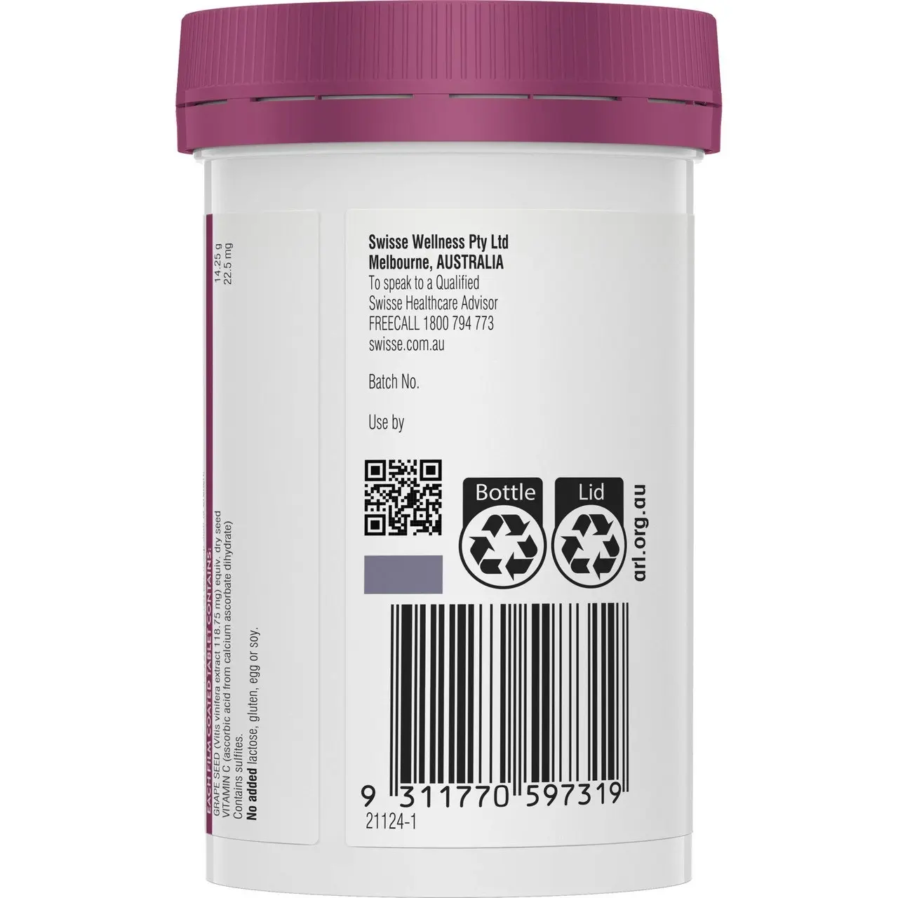 Swisse Beauty Grape Seed 180 Tablets