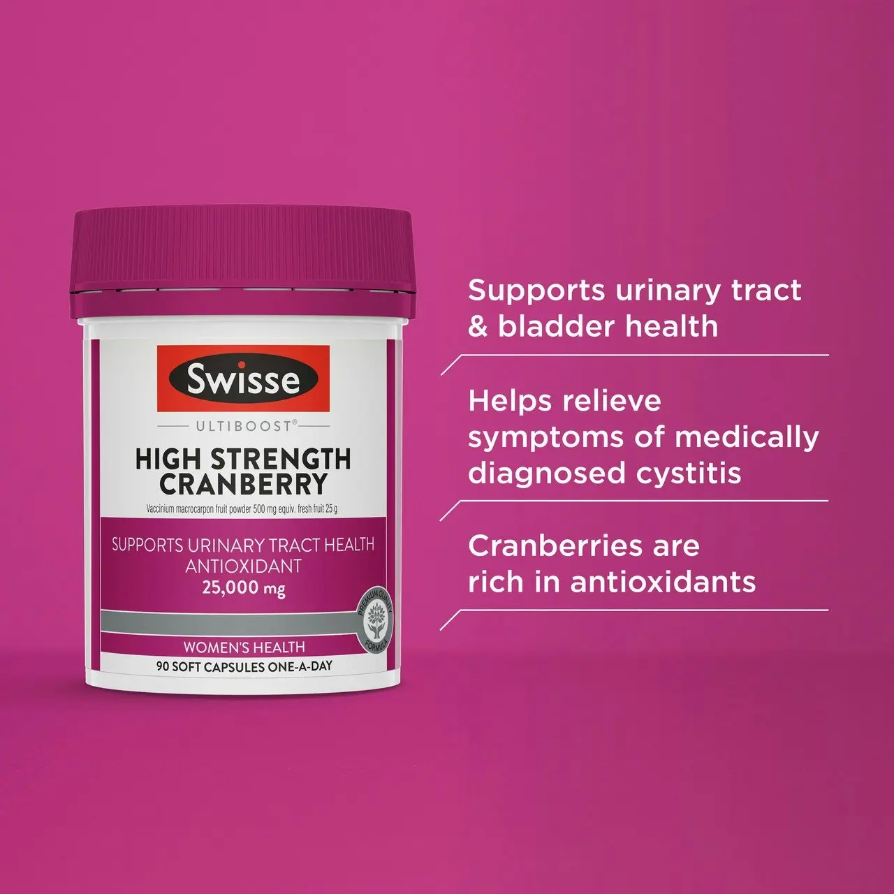 Swisse Ultiboost High Strength Cranberry 90 Pack