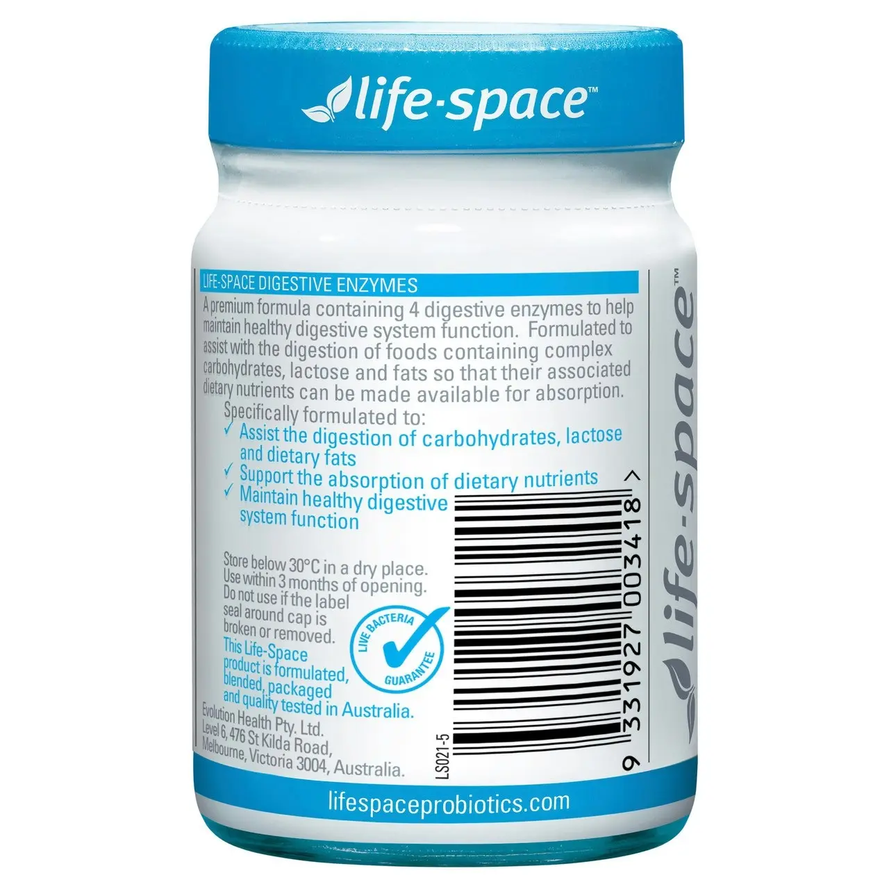 Life-Space Digestive Enzymes 60 Hard Capsules